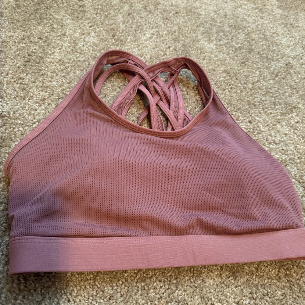 Fabletics Dusty Rose Size Medium Sports Bra